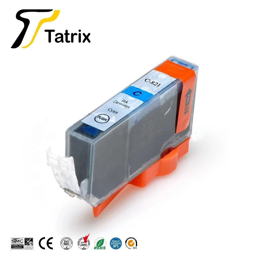 Совместимый чернильный PGI-820 Tatrix Cartridg pgi820 CLI-821 для Canon MP540 MP545 MP550 MP560 MP568 MP620 MP630 MX870