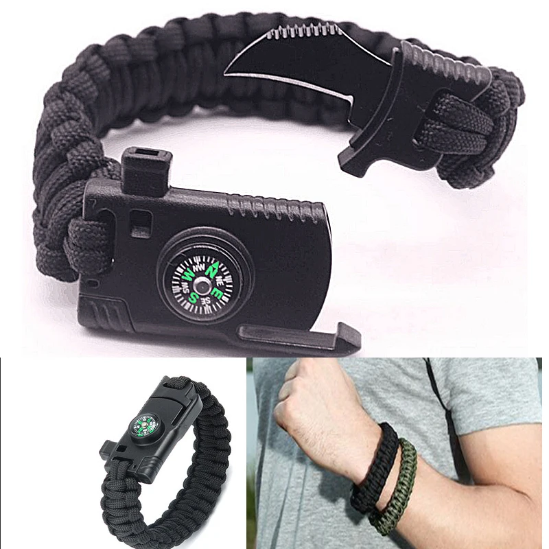 

Веревка «Дикая жизнь», ежедневный Тактический Многофункциональный складной нож, скалолазание, Самооборона, компас, свисток, оборудование