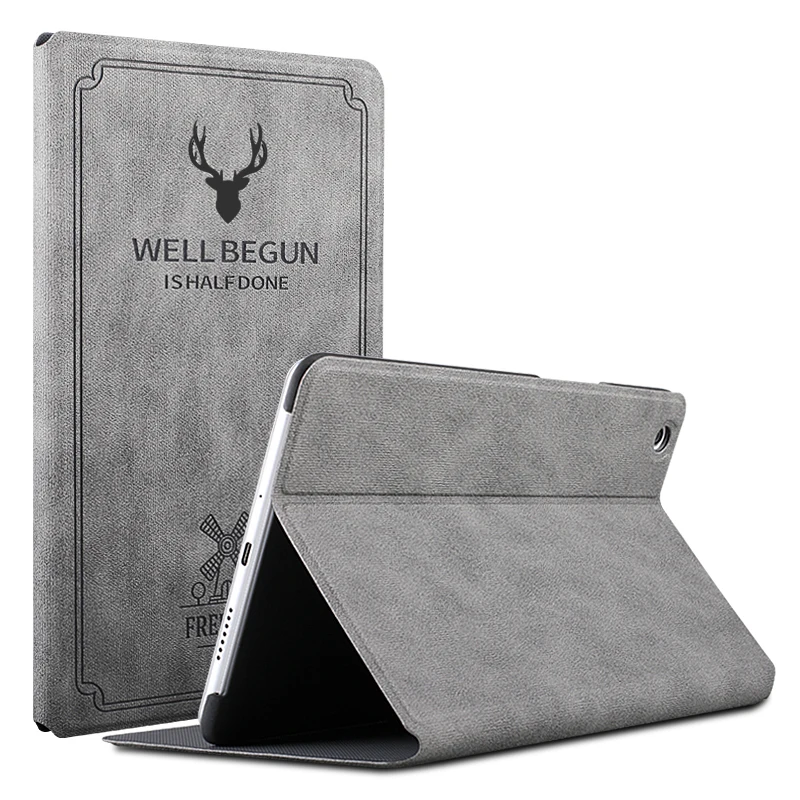 

Case for Huawei MediaPad M5 Lite 10.1 BAH2-W19/L09/W09 Tablet Funda Retro Flip Stand PU Leather Cover for Huawei M5 Lite 10 Case