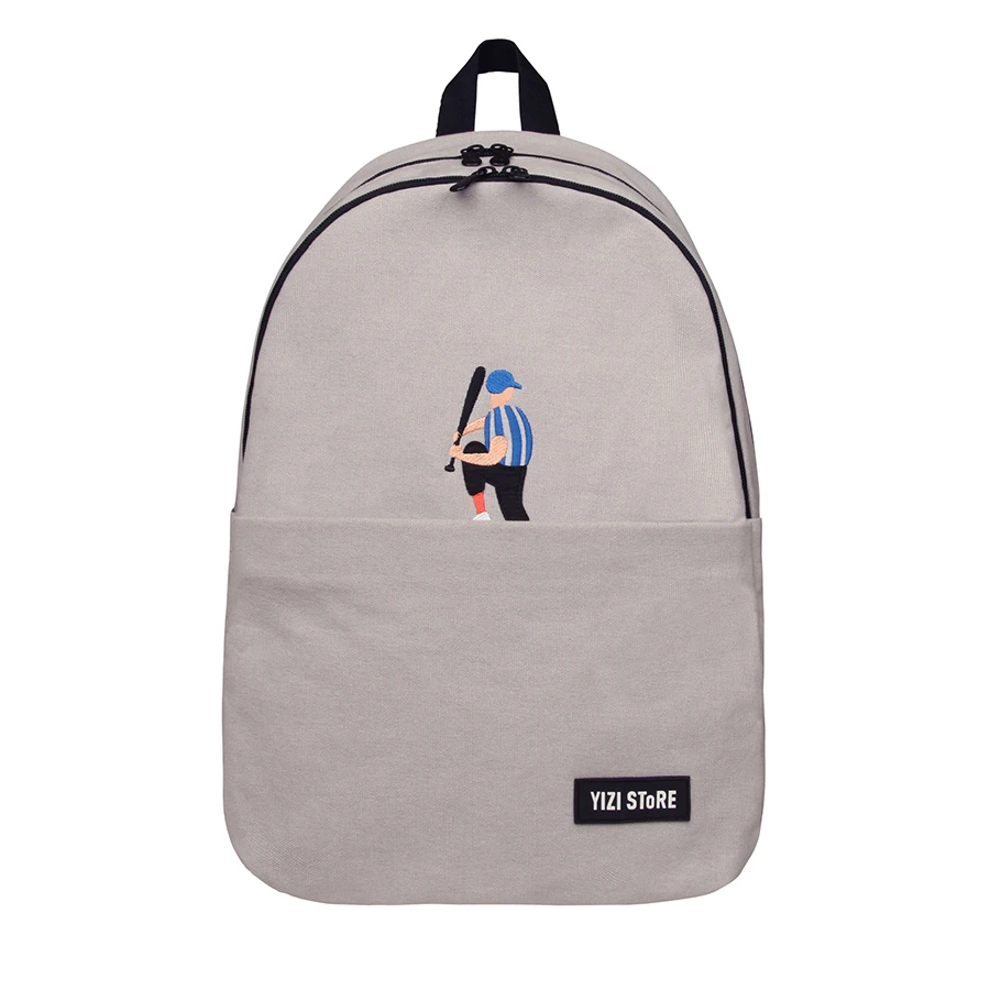 YIZISTORE original casual canvas funny backpacks for boys and girls economic school bags in ATHLETICS series 1(FUN KIK )