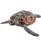 Зеленая морская черепаха, складная фотография, мини-милая 3D бумажная модель, бумажные поделки, морские животные, сделай сам, Детские и взрослые рукоделие, игрушки