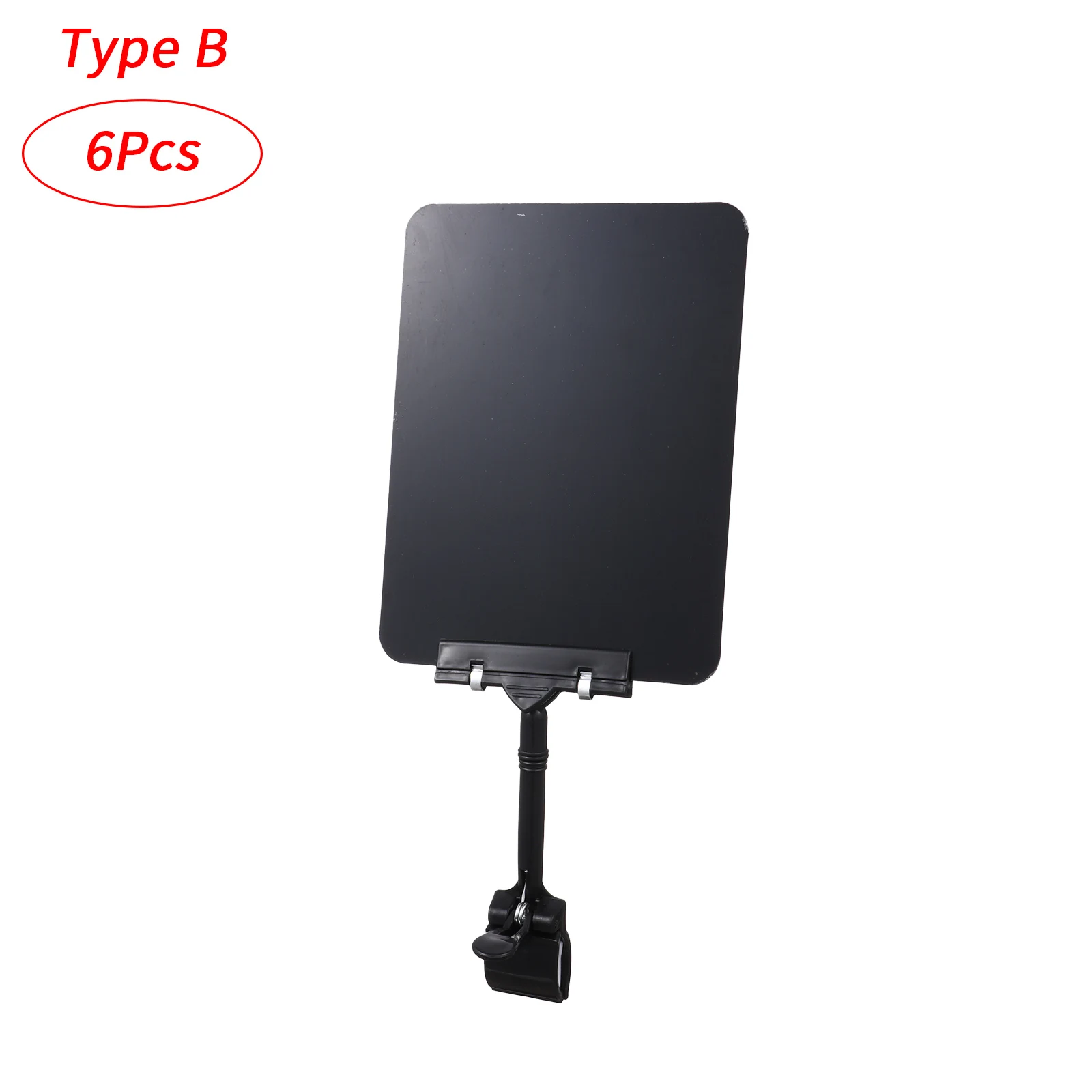 6 шт. вращающееся доска-зажим Пластик держатель знака товар бирка Дисплей