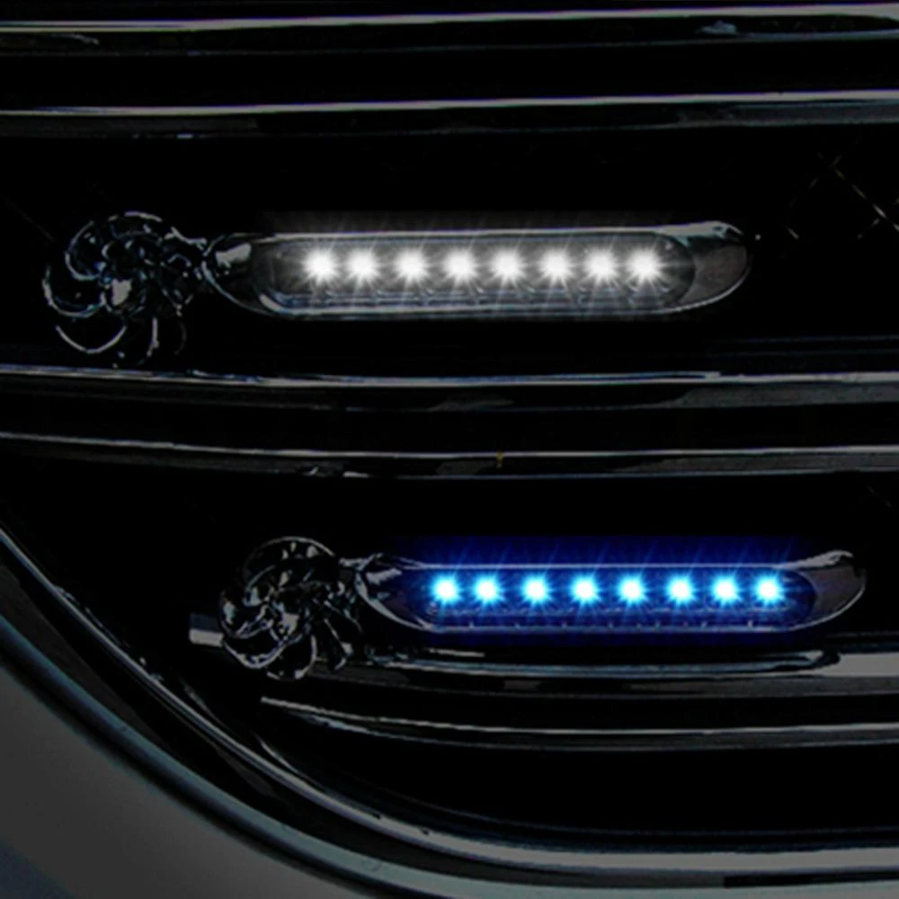 2X светодиодный Wind Мощность ed дневных ходовых огней светильник вращения