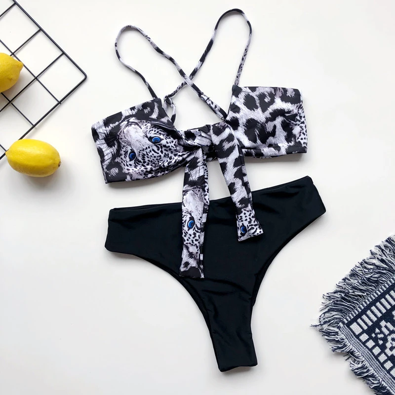 

Sexy High Waist Bikini Swimwear Women Push Up Bikini Set Swimsuit Female Leopard Bathing Suit Swim Suit Maillot De Bain Femme