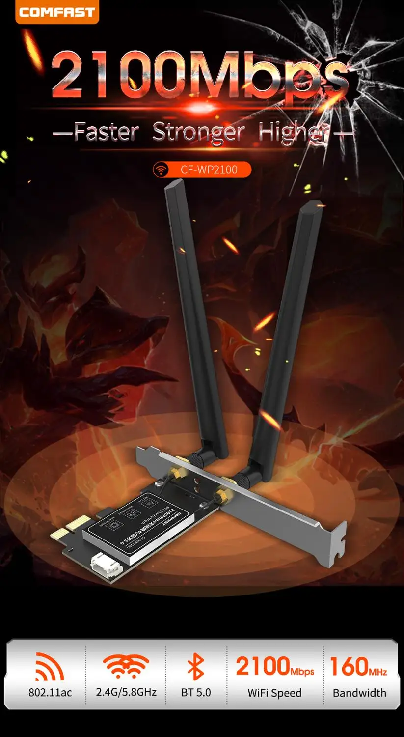 

Двухдиапазонный 2100 Мбит/с Intel 9260NGW 802.11AC беспроводной PCI-E Wi-Fi адаптер Wi-Fi + Bluetooth 5,0 Wlan сетевая карта для ноутбука win10