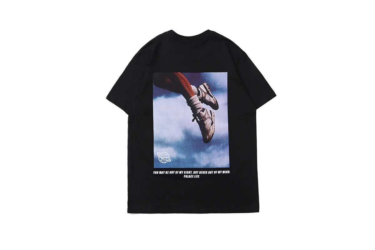 

Trendy street hip hop over size loose half sleeve casual with short sleeve T-shirt for men