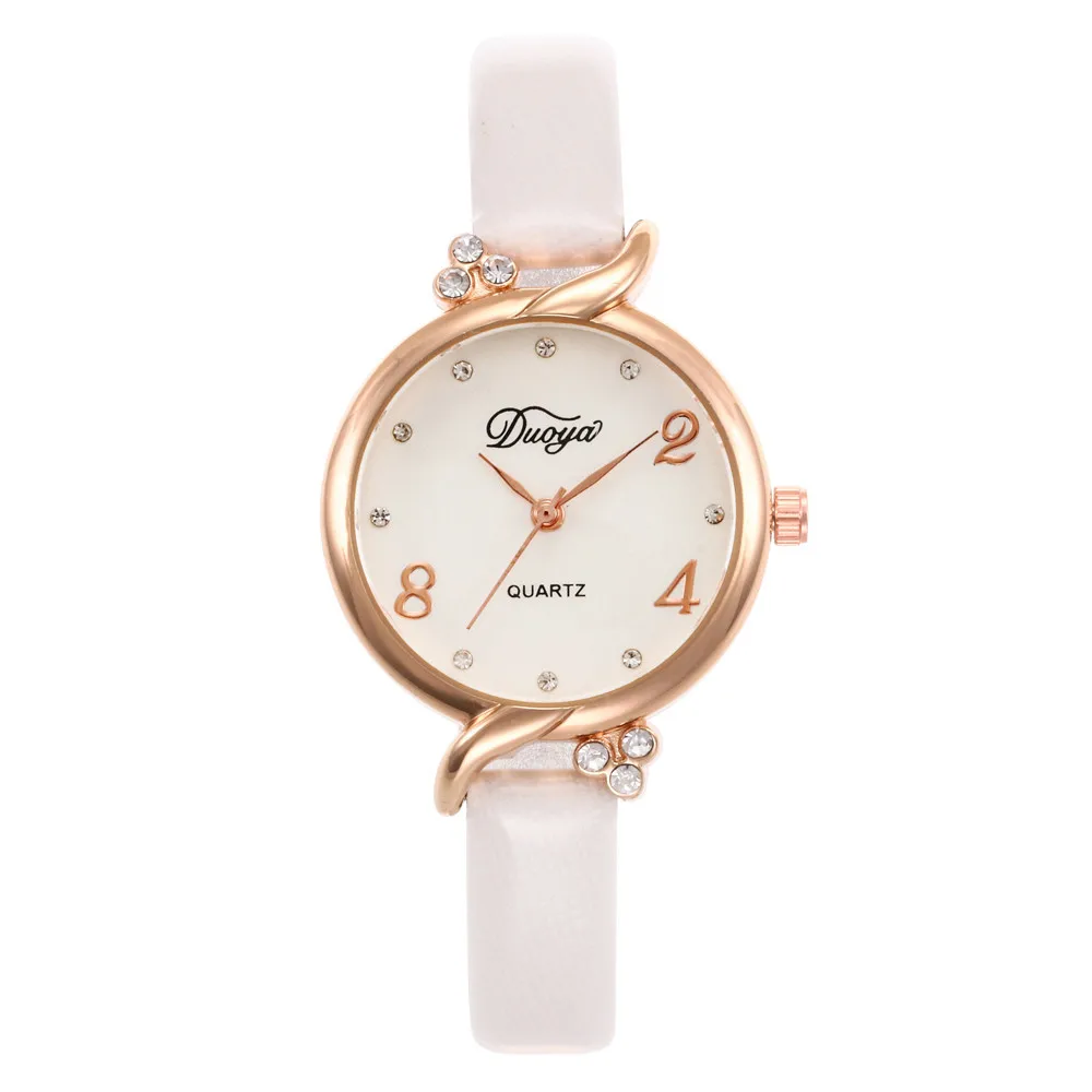 A Montre femme, маленькие и нежные женские часы с тонким ремешком, Модные Кварцевые женские кожаные часы с тонким ремешком, женские часы А4 - Цвет: A