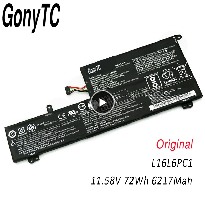 

New L16C6PC1 L16L6PC1 L16M6PC1 Original Battery For Lenovo Yoga 720-15 720-15Ikb 720-15IKB-80X7 5B10M53743 5B10M53744 5B10M53745