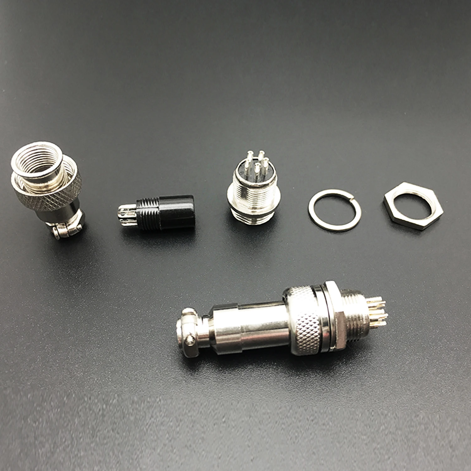 1 компл. 7/16 &quotGX12 2 3 4 5 6 7-контактный штекер и гнездо 12 мм M12 Клеммная колодка Круглый