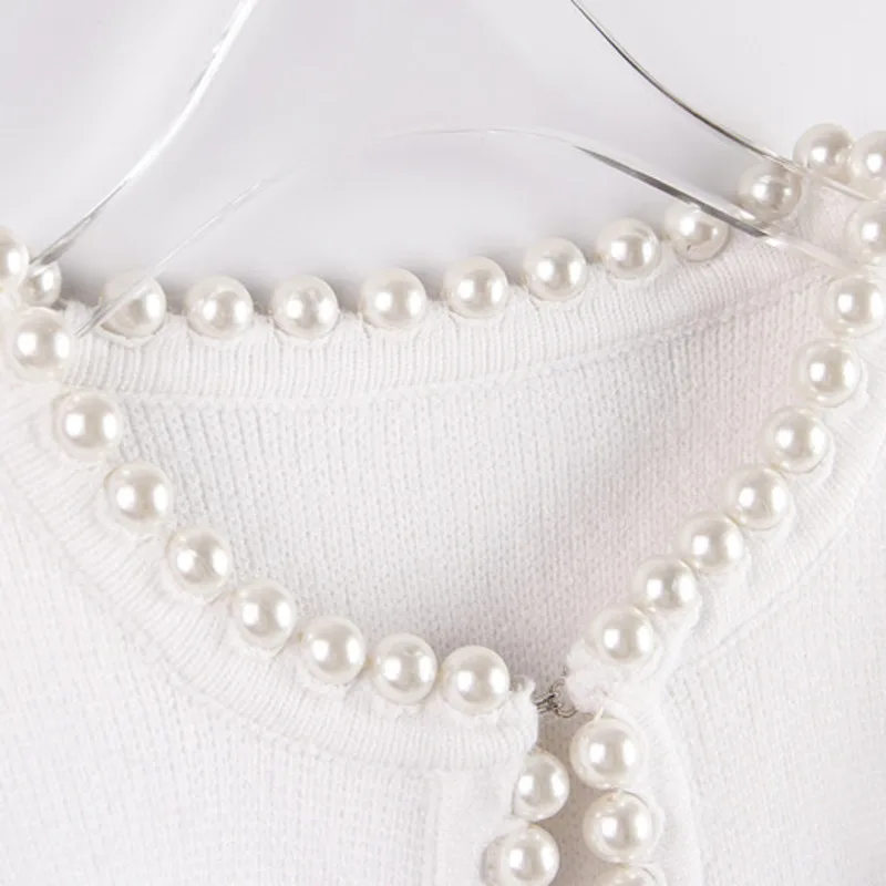 Женский вязаный кардиган оверсайз DEAT Повседневный свитер с круглым вырезом и