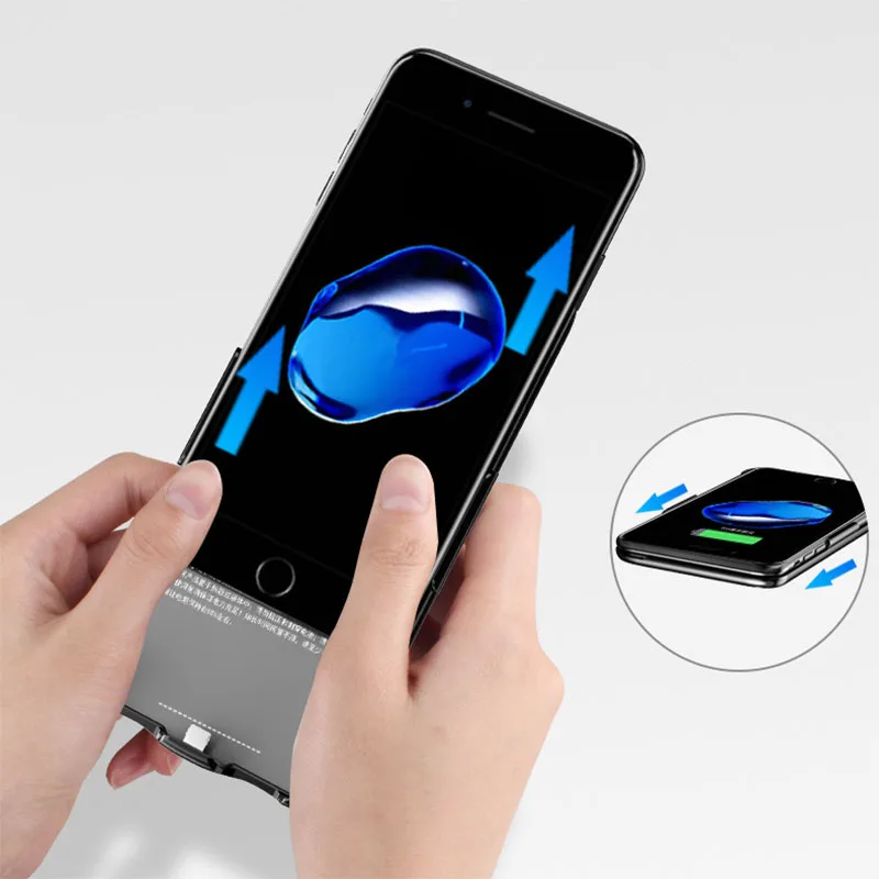 8000 мАч для Iphone 6 Plus 6s 7 8 чехол аккумулятора с цифровым дисплеем умный внешний