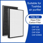 Очиститель воздуха H13 HEPA  Carbon Filter Parts для Toshiba CAF-E5A CAF-G5 CAF-E5WA CAF-E50 очиститель воздуха, стерилизация от пыли