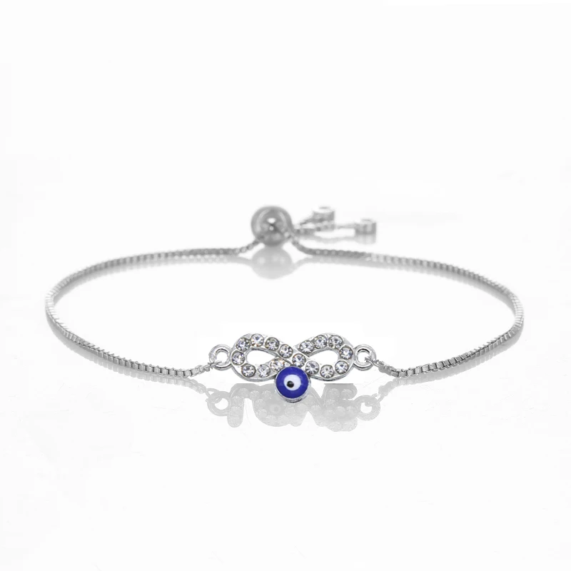 Wholesale Simple Women Woven Rope Lucky Bracelet Number 8 Fatima Evil Eyes Thin Red Line Adjustable | Украшения и аксессуары