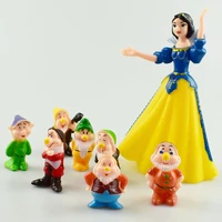 princess and short man action figures cartoon anime figure model doll cake decoration ornaments present toys for children