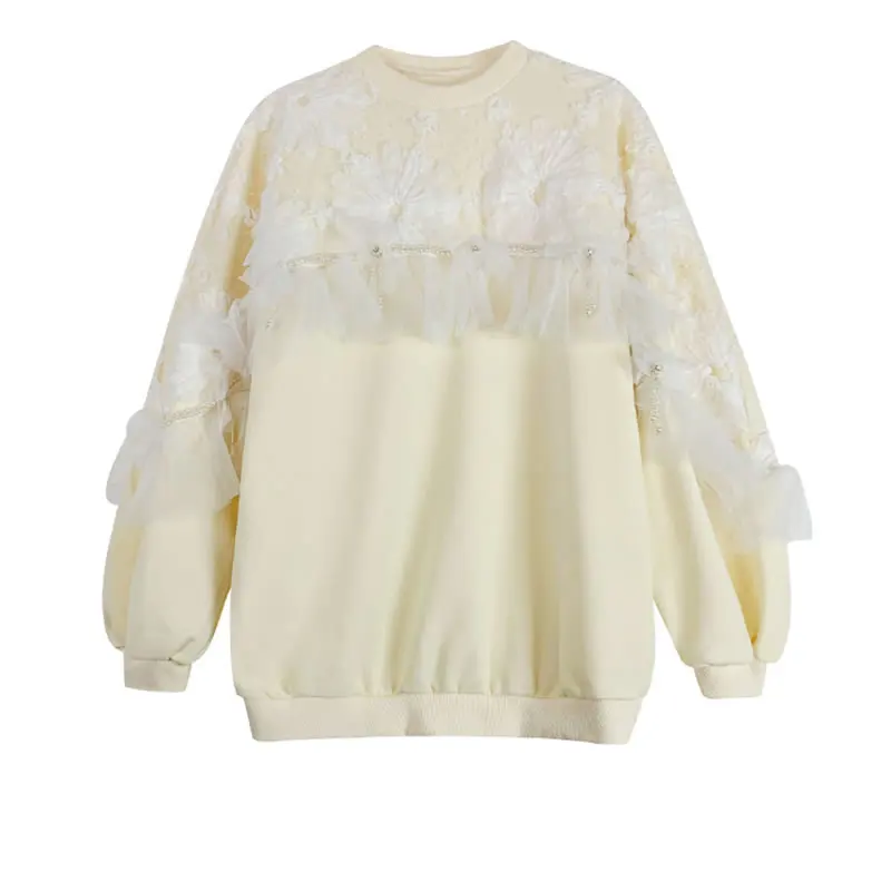 

XITAO Tassel Sweatshirt Fashion New Women Full Sleeve Ruffle Goddess Fan Casual Style Minority Loose Sweatshirt WLD6231