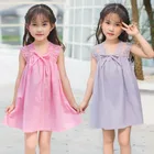 Летнее платье для девочек 2021 детская одежда для детей в возрасте от 3 до 13 лет Детская Хлопковая одежда без рукавов, кружевное платье принцессы платья для маленьких девочек на день рождения, вечерние платья