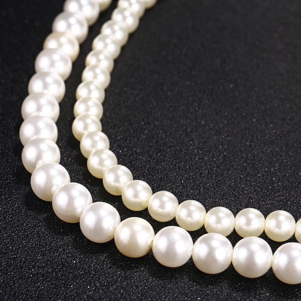 RIR Классическое Белое колье с жемчужиной очарование Изысканные Белые бусы Любовь