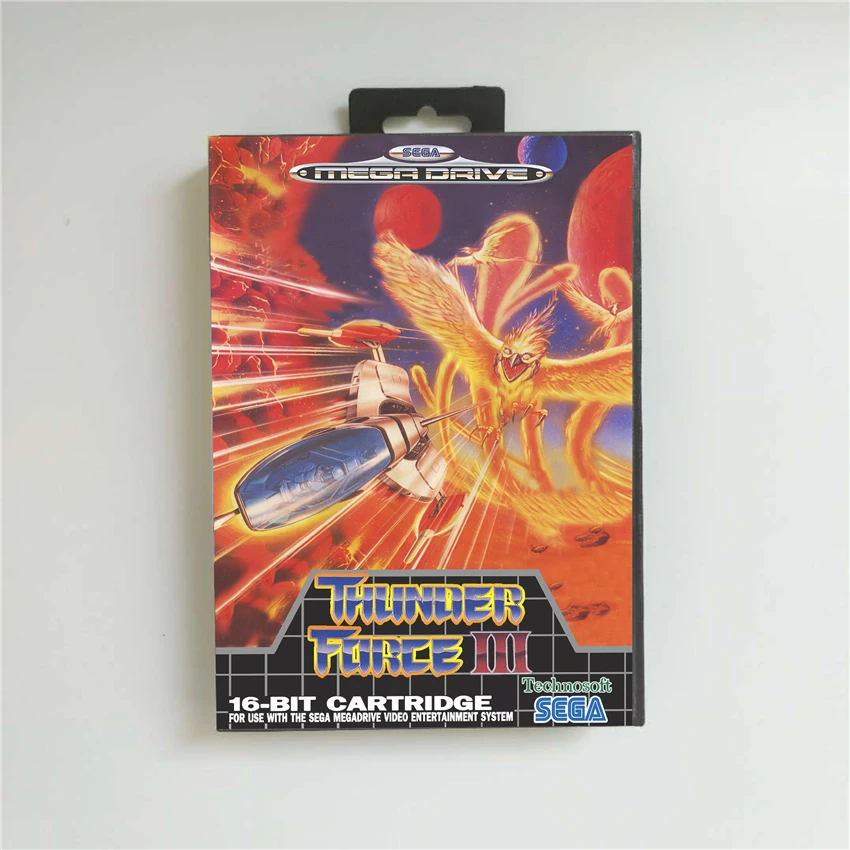 Чехол сила грома III 3 ЕС с коробкой 16 бит MD игровая карта для Megadrive Genesis
