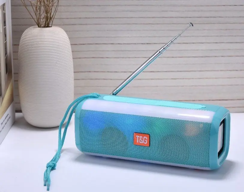 TG цветной светодиодный светильник портативный беспроводной динамик музыкальный