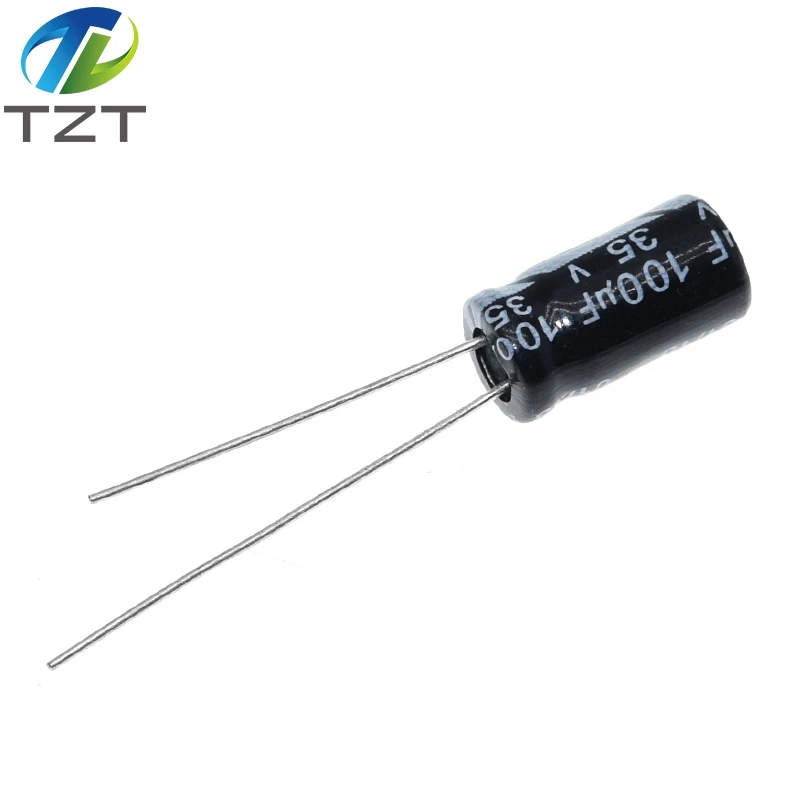 50 шт. высококачественный электролитический конденсатор 35 в 100 мкФ 6*12 мм МКФ 6 3*12