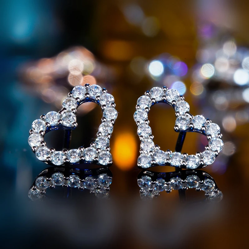 

Женские серьги-гвоздики из серебра 925 пробы, с квадратным Цирконом