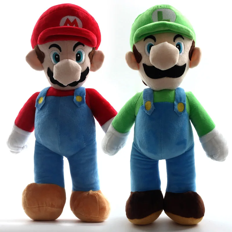 2 стиля Большие Размер 15 &quot37 см Super Mario Bros постоянный Марио и Луиджи Плюшевые