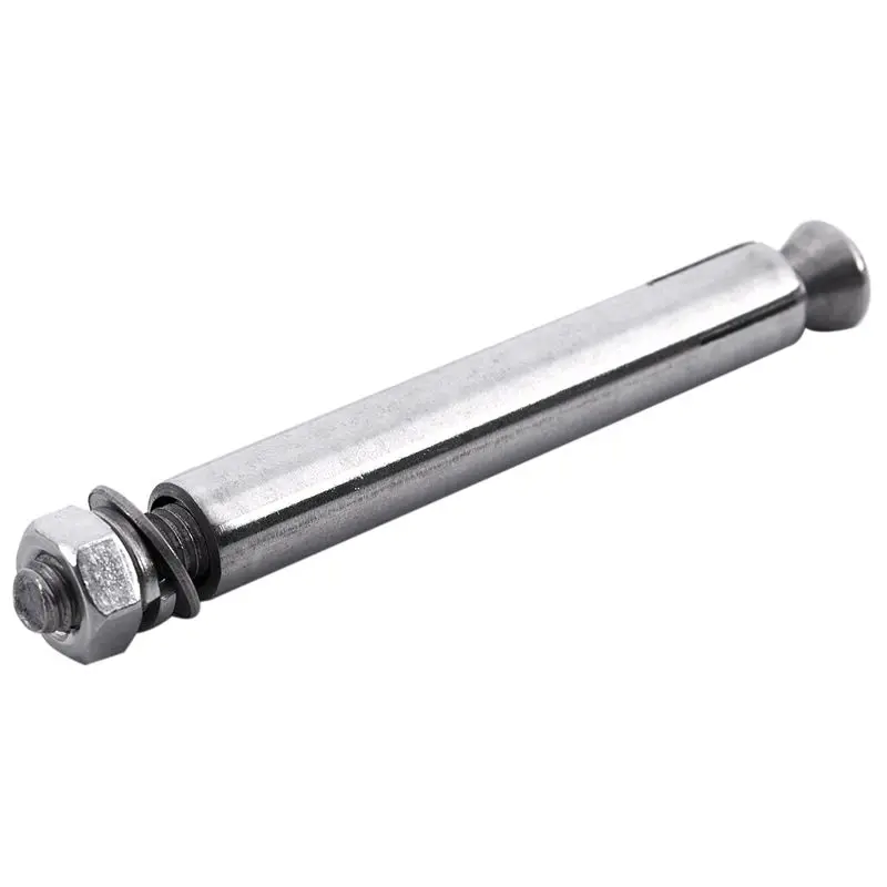 

2Pcs Stainless Steel Raw Style Shield Anchor Eye Bolts M6 x 82mm,Silver