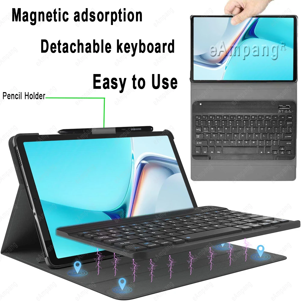 Чехол-клавиатура для Huawei MatePad 11 10 4 Pro 8 T10s T 10s MediaPad T5 M5 1 M6 английский русский