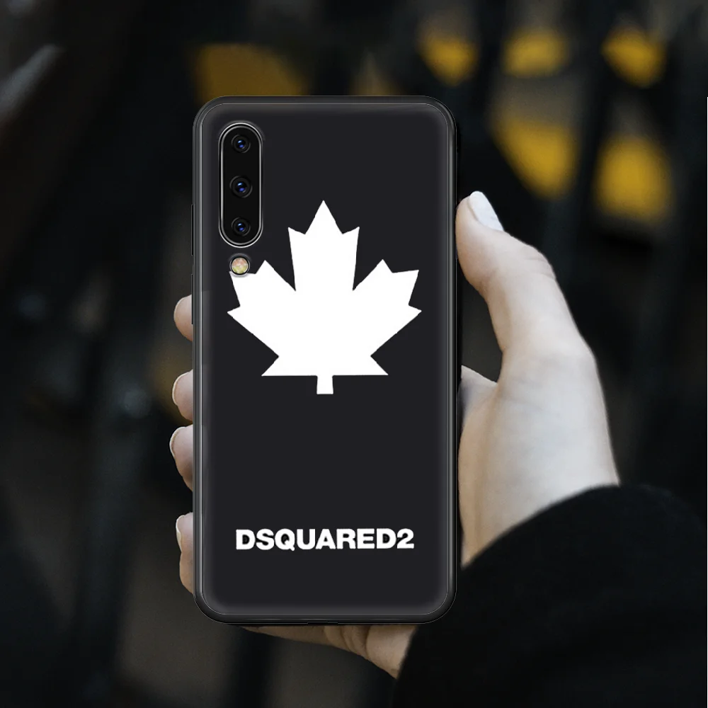 

Italy brand maple leaf dsquared2 Phone Case cover hull For SamSung Galaxy A 3 5 7 10 20 30 40 50 51 70 71 e s plus black Etui