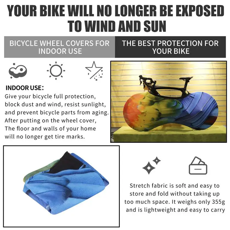 WEST BIKING MTB Road Bike Protector Wheels Cover Dust-Proof Scratch-proof Indoor Protective Gear 26 27.5 29 700C Storage Bag