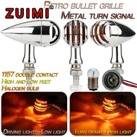 2pcs motorcycle modified car for yamaha tdm 850 bullet type fence metal turn signal indicator accessories durable