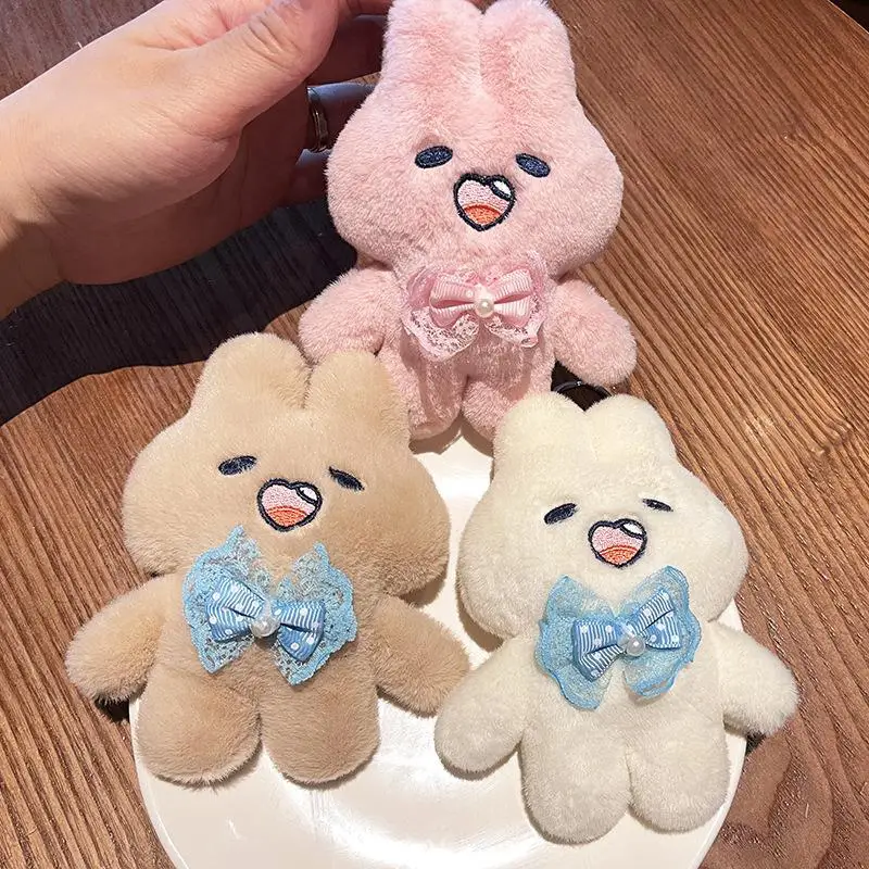 

Новый милый кролик брелок Подвеска сумка кулон плюшевая кукла машинка для кукол детские игрушки подарок на день Святого Валентина украшени...