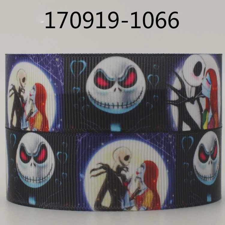 Новая распродажа 50 ярдов счастливый лента для Хэллоуина с изображением печатная