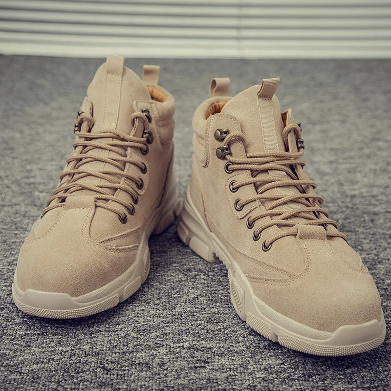 Замшевые ботинки мотоциклетные Martin Мужская модная уличная походная обувь