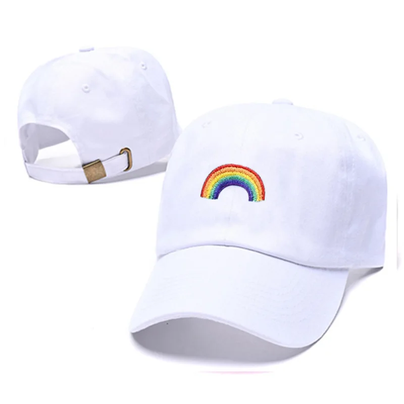 

New rainbow Cap black white pink Adjustable Hip Hop Snapback Baseball Caps Men Women Fitted Trucker Dad Hat