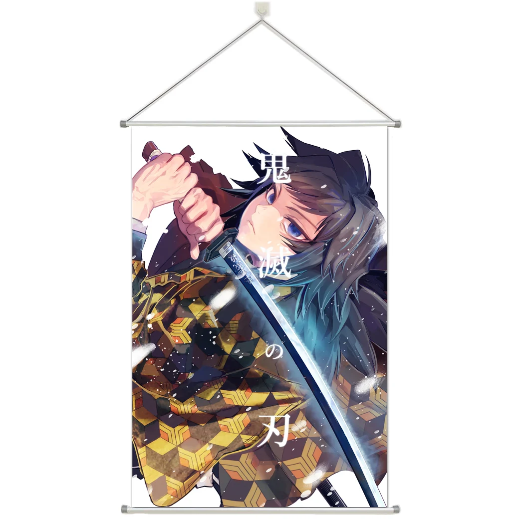 

Anime Kimetsu no Yaiba Prsonalize Customer Made Alloy Fabric Wall Poster Scroll 60x90cm 24x36inches