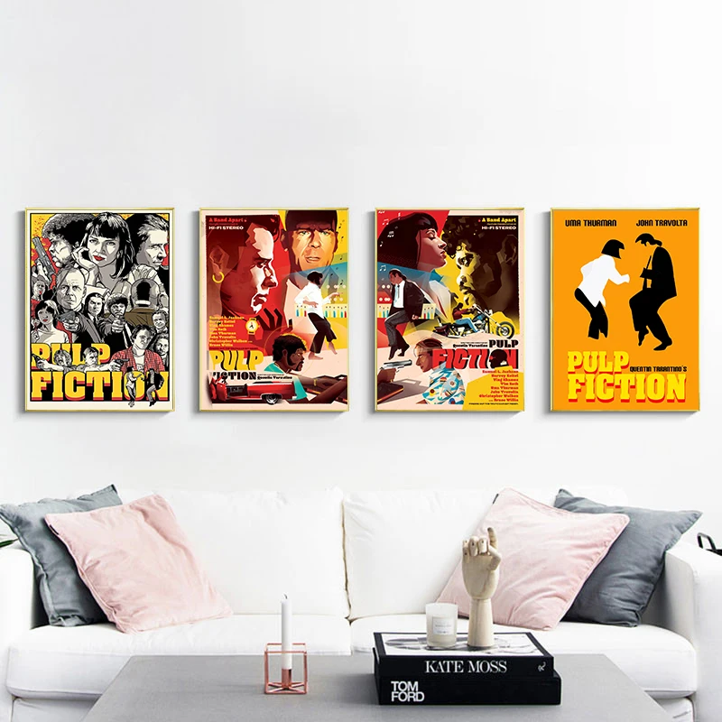 

Pulp Poster Classic Movie Poster Art Print Painting Modern Wall Picture Home Decor Decorative