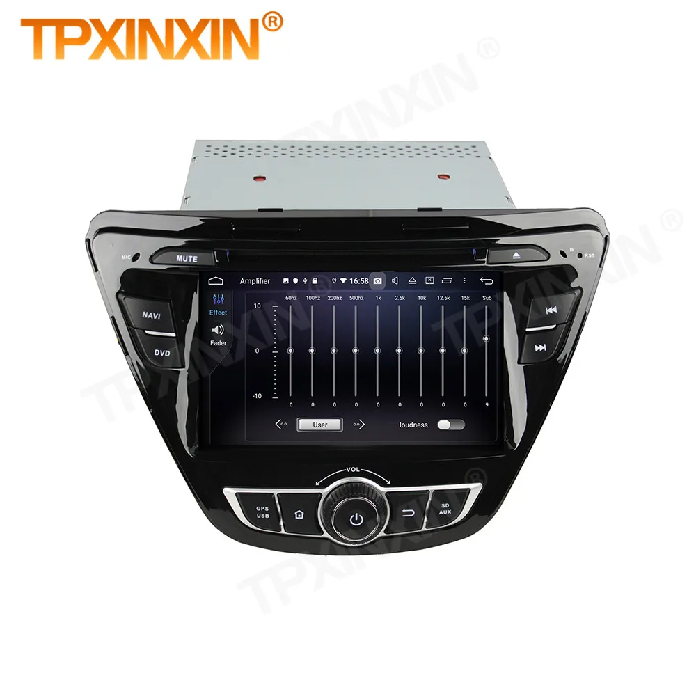 

4+128G Carplay 2 Din Android 10 Screen Multimedia Stereo Receiver For Hyundai Elantra 2014 Auto GPS Radio Audio Player Head Unit