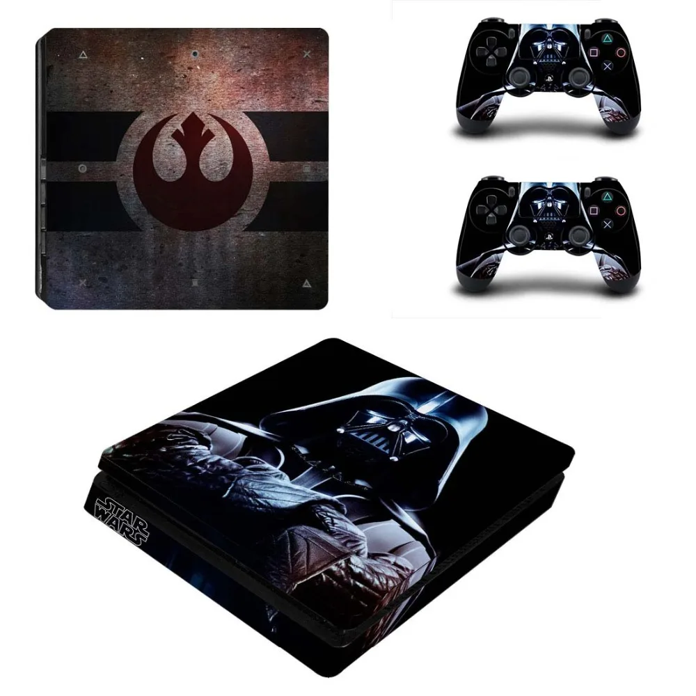 Star Wars полное покрытие лицевые панели PS4 тонкая кожа Виниловая наклейка, стикер для консоли Playstation 4 и контроллеров PS4 тонкий стикер кожи