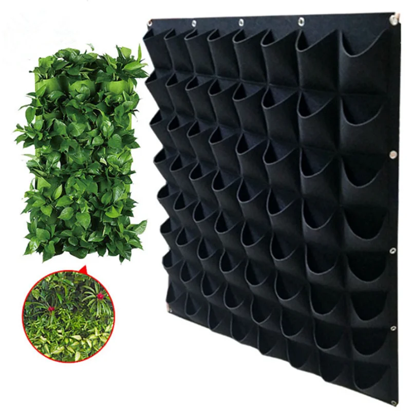 

Non-woven Wall Plant Bag Garden Wall Hanging Planting Bags Green Plant Grow Planter Vegetable Garden Supplies Bags