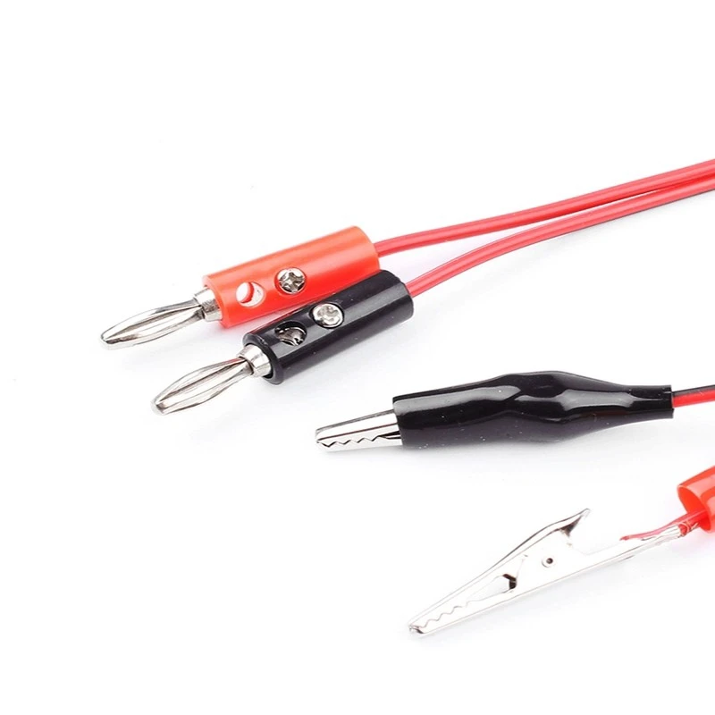 Зажим типа крокодил на штекер банан 1 м | Обустройство дома