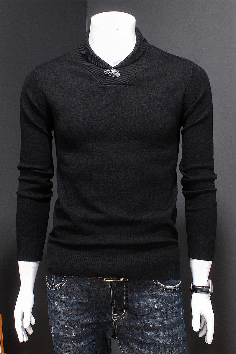 

Business Casual V-Neck Pull Homme Winter 2020 new sweater men's sweater fashion sweater long sleeve shirt men