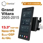 Автомагнитола Ownice, поворотная, 1920*1080, 13,3 дюйма, Android 10,0, для Suzuki Grand Vitara 2005-2015, 1DIN, аудио, видео