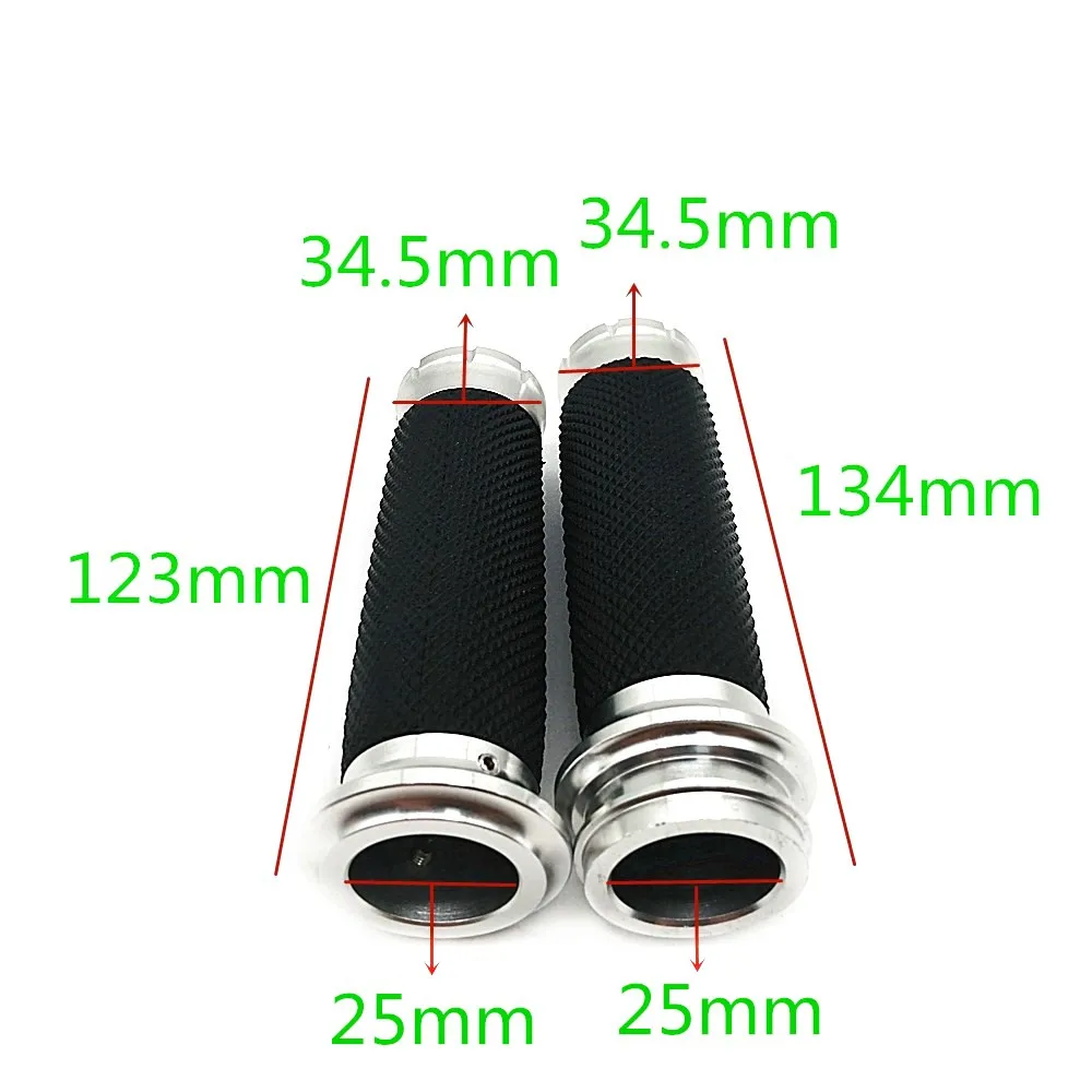 

High Quality Motorcycle Universal 1" 25mm Hand Grip Handle Bar Handlebar Chrome Fits For Harley Sportster XL883 XL1200 XL48