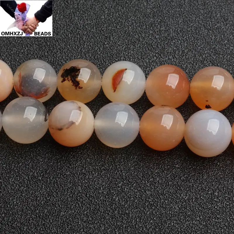 

OMH Wholesale JD159 4 6 8 10 12mm Natural Jewelry DIY Making Bracelet Necklace Natural AAA Chalcedony Loose Spacer Round Beads