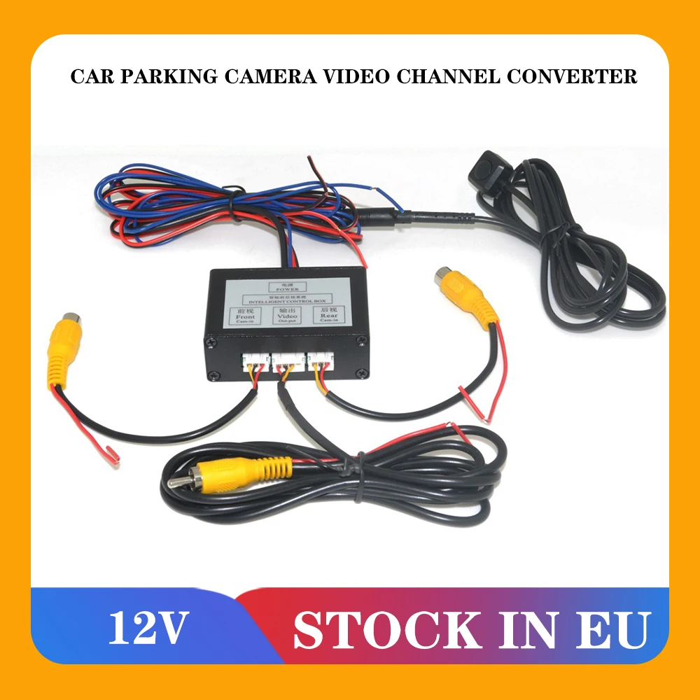 

Car Parking Camera Video Channel Converter Auto Switch Front /View Side/Rearview Rear View Camera Video Control Box with Manual