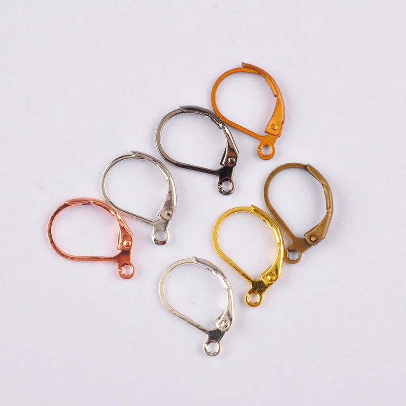 1000pcs French Leaverback Earring Findings Earring Hooks Ear Ring Hooks Earrings DIY Jewelry Making Supplies Materials Wholesale