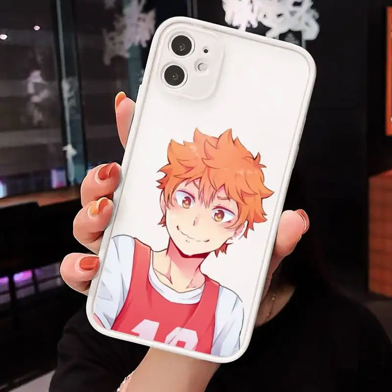 

Anime Haikyuu Love Volleyball Phone Case matte transparent For iphone 7 8 11 12 plus mini x xs xr pro max cover