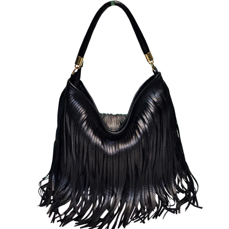 New Women Totes Messenger Bag Ladies Casual Trendy Crossbody Handbags Female Double-sided Vintage Tassel Shoulder | Багаж и сумки