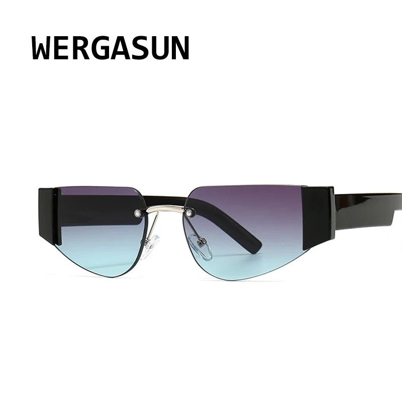 WERGASUN прямоугольные солнцезащитные очки для женщин модные роскошные брендовые